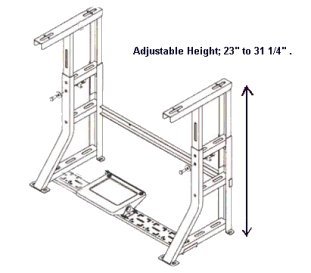 K Legs for sewing machines